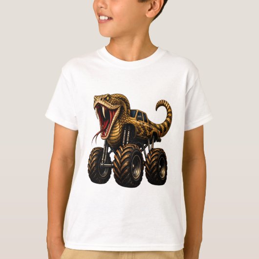ベノム ラトルスネーク モンスタートラック Tシャツ (正面)