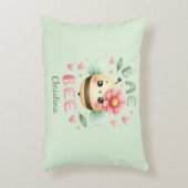 ベパーソナライズされたビー名伊達枕 アクセントクッション (正面(垂直))