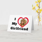 ベパーソナライズされたーカスタム写真I Love My Girbool カード (黄色い花)