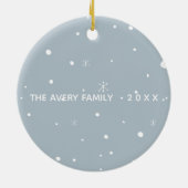 ベパーソナライズされたーモダンアシンプルー セラミックオーナメント (裏面)