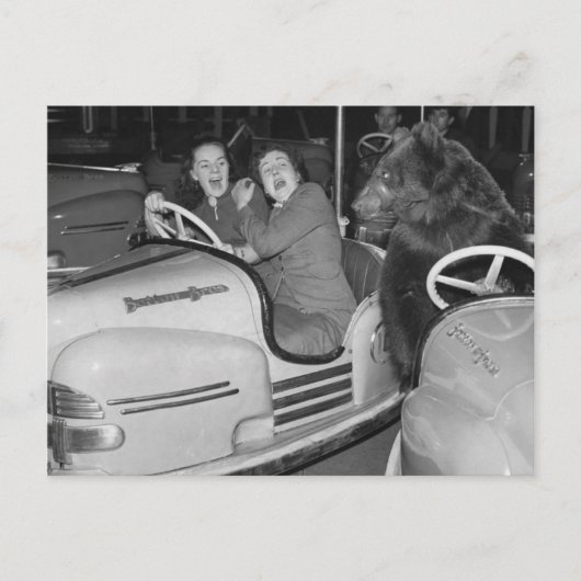 ベビクトリアンー風変わりマ乗用車 ポストカード (正面)