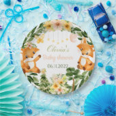 ベビシャワフォックス紙プレート ペーパープレート (パーティー)