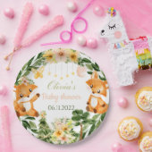 ベビシャワフォックス紙プレート ペーパープレート (パーティー)