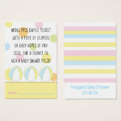 ベビシャワラッフルチケットビーチボール (正面&裏面)