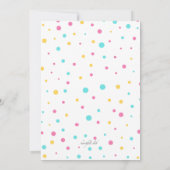 ベビシャワラッフル招待状 招待状 (裏面)