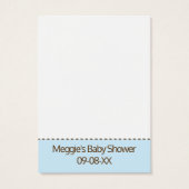 ベビシャワラフルチケット象金ゴールドブルー (裏面)