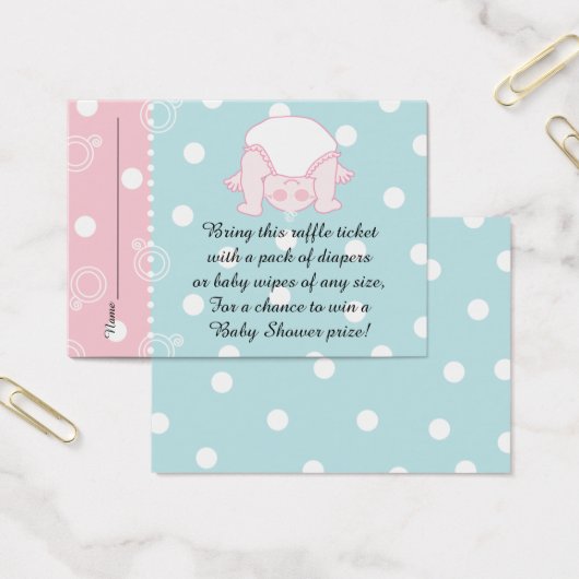 ベビシャワラフルチケット/ブルーピンクベビー (オフィス)