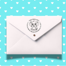 ベビシャワーエレファントテーマ セルフインキングスタンプ