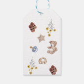 ベビシャワーカボンプキンミニマルベビー ギフトタグ (裏面)