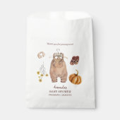 ベビシャワーカボンプキンミニマルベビー フェイバーバッグ (正面)