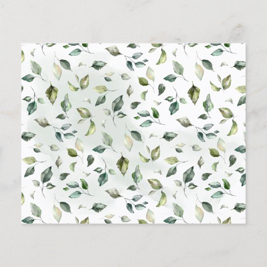 ベビシャワーカード用の緑化タイムカプセルアドバイス チラシ (裏面)