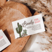 ベビシャワーカード用ウェスタン女性のカーボーイブック エンクロージャーカード