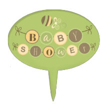 ベビシャワーケーキトッパー