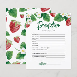 ベビシャワーゲームのイチゴ予測