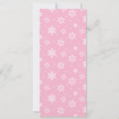 ベビシャワーゲームカードベビートレイトゲームスノーフレーク 招待状 (裏面)