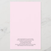 ベビシャワーゲームビンゴBOHOベビシャワーピンク チラシ (裏面)