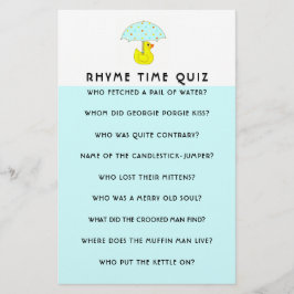 ベビシャワーゲーム親アドバイス 便箋