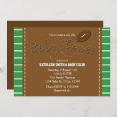 ベビシャワーサッカースポーツパーティの招待状 招待状 (正面/裏面)