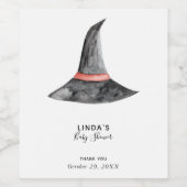 ベビシャワーハロウィーン秋秋かわいいシンプル ワインラベル (シングルラベル)