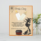 ベビシャワーハロウィーン魔女ボトル飲み干しゲーム (スタンド正面)