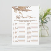 ベビシャワーパンパスベビーアニマルゲームIII招待状 招待状 (スタンド正面)