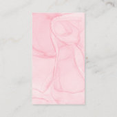 ベビシャワーピンクエレガントフローラベビー本 エンクロージャーカード (裏面)