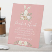 ベビシャワーピンクフローラおしゃぶり狩りゲーム 台座サイン (インサイチュ)