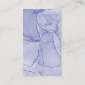 ベビシャワーブルーエレガントフローラベビー本 エンクロージャーカード (裏面)