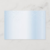 ベビシャワーベビーカー青フローラおむつラッフル エンクロージャーカード (裏面)