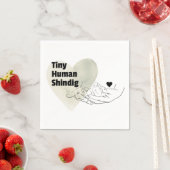 ベビシャワーペモダンーパーナプキン スタンダードカクテルナプキン (インサイチュ)