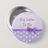 ベビシャワーボタンになる姉:パープルボウ 缶バッジ (正面&裏面)