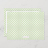 ベビシャワーママアドバイスカードグリーンスリーピーフクロウ アドバイスカード (正面/裏面)