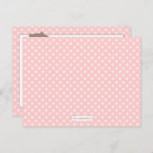 ベビシャワーママアドバイスカードピンク眠いフクロウ アドバイスカード (正面/裏面)