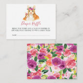 ベビシャワーママ及びベビー猫おむつラッフル エンクロージャーカード (正面/裏面)