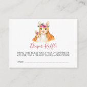 ベビシャワーママ及びベビー猫おむつラッフル エンクロージャーカード (正面)