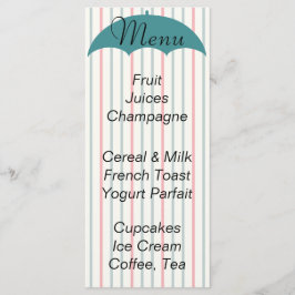 ベビシャワーメニュー「アンブレラピクニック」 メニュー