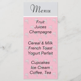 ベビシャワーメニュー「ピンクドルフィン」 メニュー