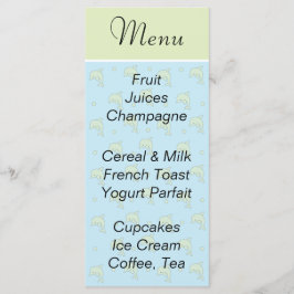 ベビシャワーメニュー「ブルードルフィンズ」 メニュー