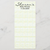 ベビシャワーメニュー「ブルーフクロウ」 メニュー (裏面)