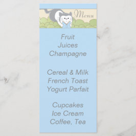 ベビシャワーメニュー「Blue Cat Library」 メニュー