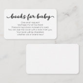 ベビシャワー用ベビー挿入カード用ブック エンクロージャーカード (正面/裏面)