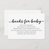 ベビシャワー用ベビー挿入カード用ブック サンキューカード (正面/裏面)