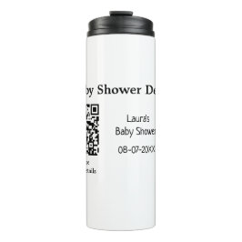 ベビシャワー詳細QRスキャンコードミニマルRU タンブラー