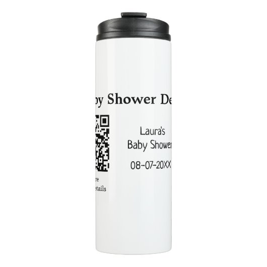ベビシャワー詳細QRスキャンコードミニマルRU タンブラー (正面)