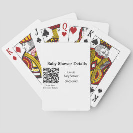 ベビシャワー詳細QRスキャンコードミニマルRU トランプ