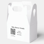 ベビシャワー詳細QRスキャンコードミニマルRU フェイバーボックス (オープン)