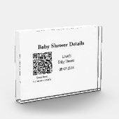 ベビシャワー詳細QRスキャンコードミニマルRU フォトブロック (左)