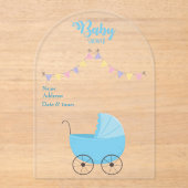 ベビシャワ澄んーアクリル招待状カード20 アクリル招待状 (正面)