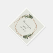 ベビシャワ男女兼用ーボホ幾何学的な緑 スタンダードカクテルナプキン (角)