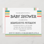 ベビッパーソナライズされたキシャワーを浴びよう 招待状 (正面/裏面)